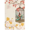 Card Crane in Cage Fans Aqua