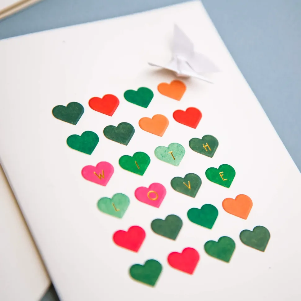 Card Embossed With Love