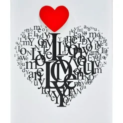 Card Heart of Letters