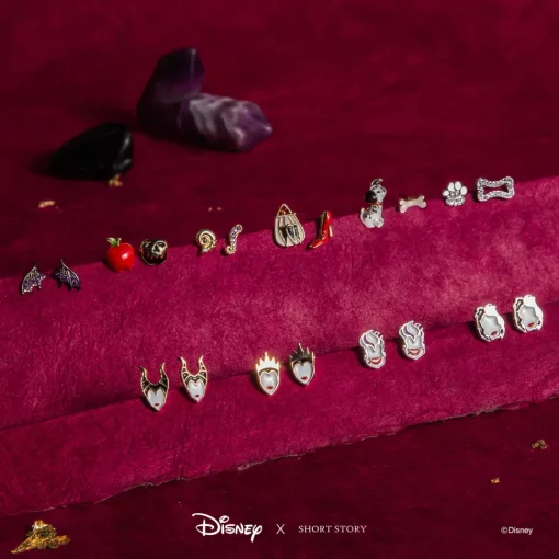 Disney Earring Diamante 101 Dalmations Paw and Bone