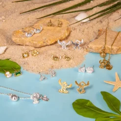 Disney Earring Diamante Hibiscus & Camera