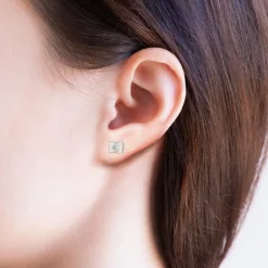 Disney Earring Diamante Hibiscus & Camera