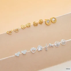 Disney Earring Diamante Simba Face Stencil