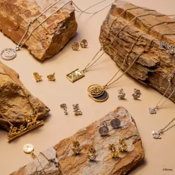 Disney Earring Diamante Simba Face Stencil