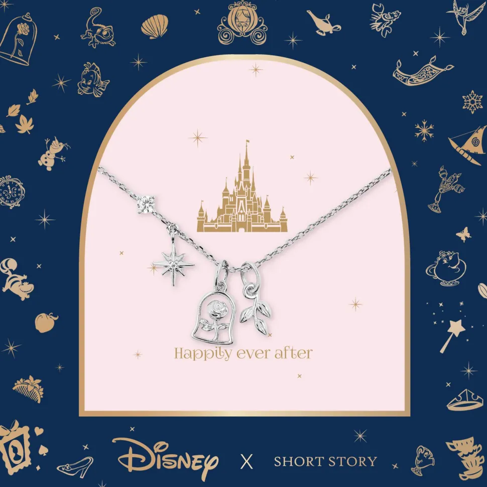 Disney Necklace Beauty and the Beast