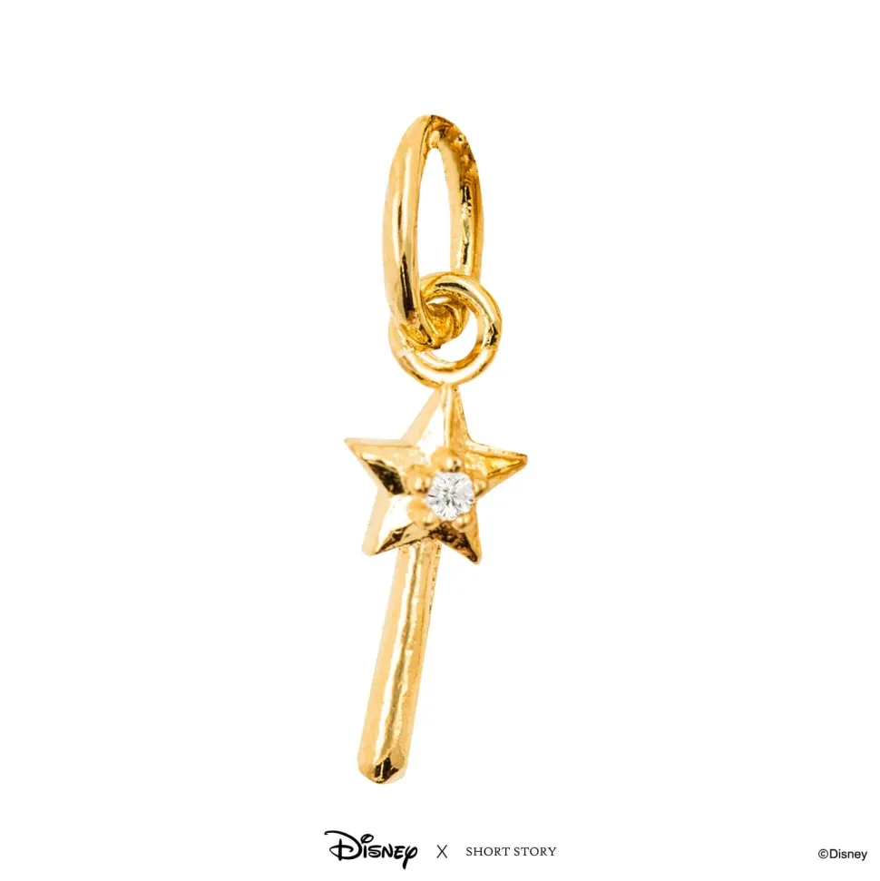 Disney Necklace Charm Diamante Wand