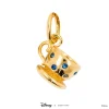 Disney Necklace Charm Diamante Alice Teacup