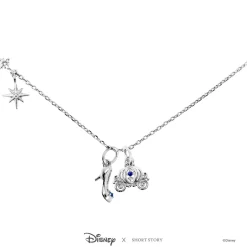 Disney Necklace Charm Diamante Pumpkin Carriage
