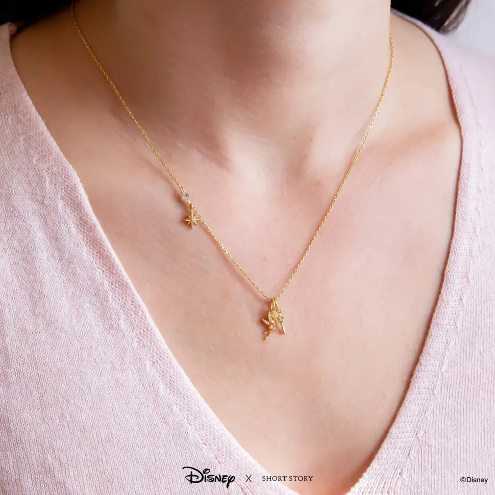 Disney Necklace Charm Diamante Wand