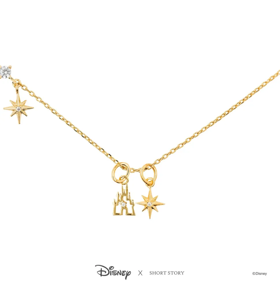 Disney Necklace Charm Diamante Star