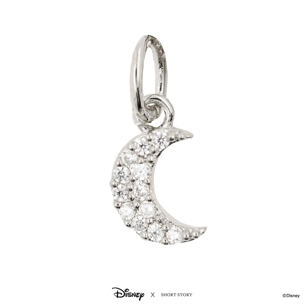 Disney Necklace Charm Diamante Moon