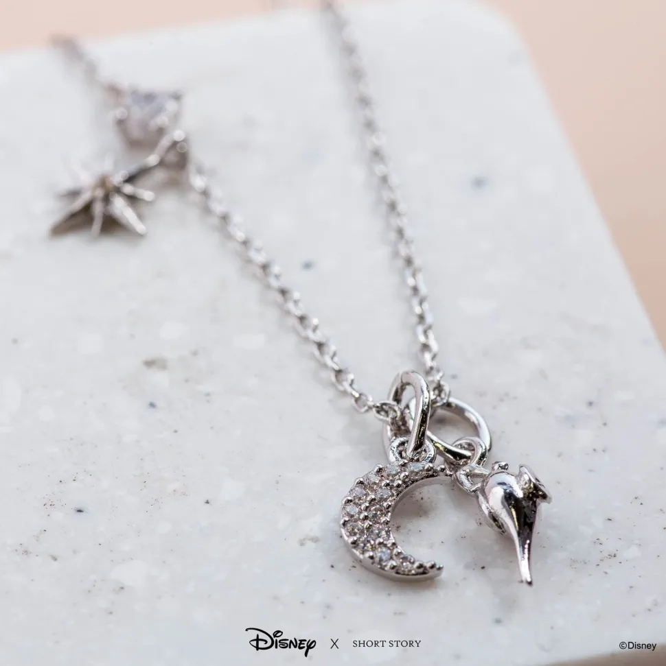 Disney Necklace Charm Diamante Moon