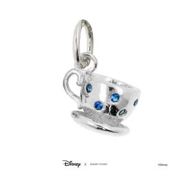 Disney Necklace Charm Diamante Alice Teacup