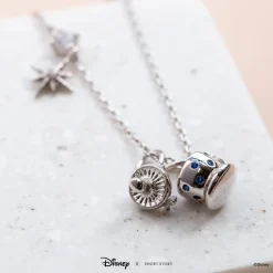 Disney Necklace Charm Diamante Mushroom