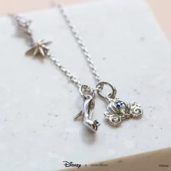 Disney Necklace Charm Diamante Pumpkin Carriage