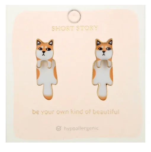 Drop Earring Dog Shiba *