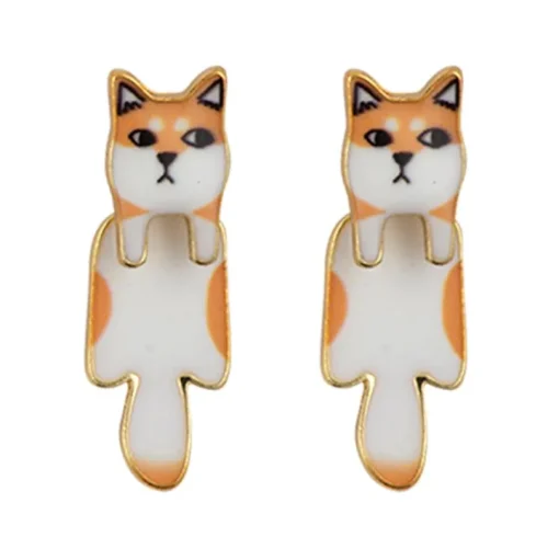 Drop Earring Dog Shiba *