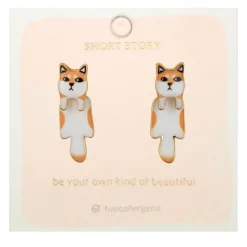 Drop Earring Dog Shiba *