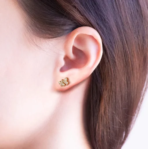Earring Diamante Flutter