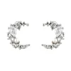 Earring Diamante Moon Pearl