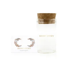 Earring Diamante Moon Pearl