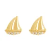 Earring Diamante Sailing Boat