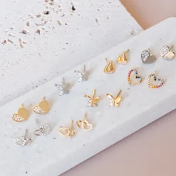 Earring Diamante Sailing Boat