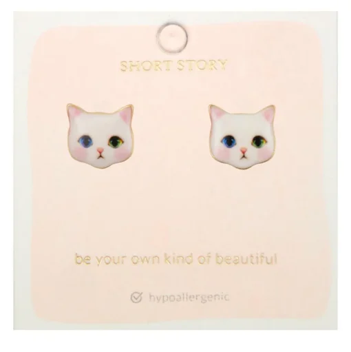 Earring Kitten Snow