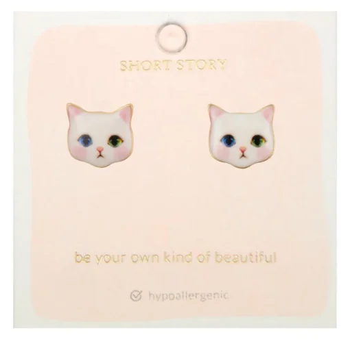 Earring Kitten Snow