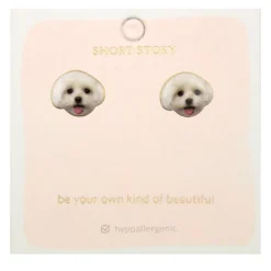 Earring Puppy Maltese