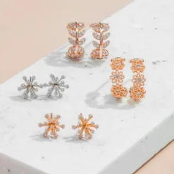 Hoop Earring Diamante Daisy