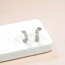 Hoop Earring Diamante Daisy