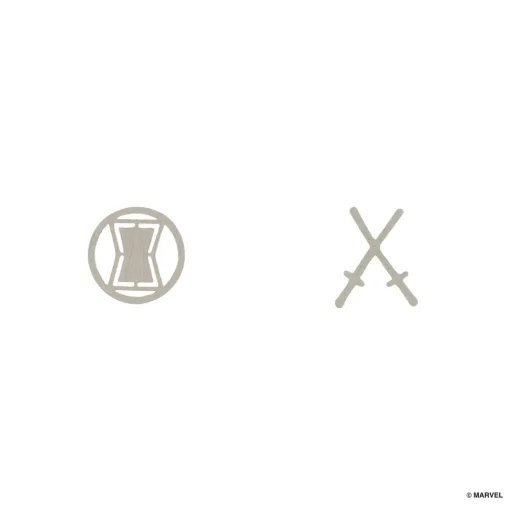 Marvel Earring Black Widow & Dual Batons