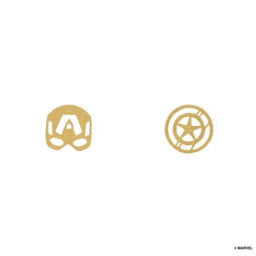 Marvel Earring Captain America & Vibranium Shield