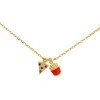 Necklace Diamante Pizza and Fries