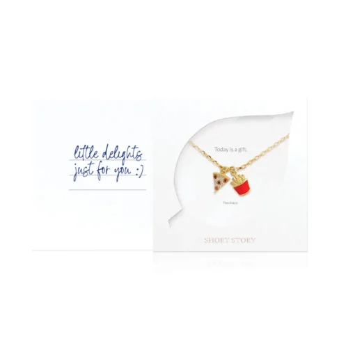Necklace Diamante Pizza and Fries