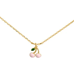 Necklace Epoxy Cherry Pink