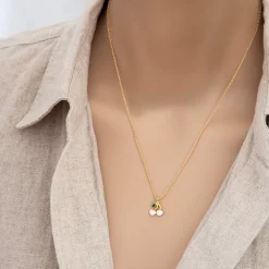 Necklace Epoxy Cherry Pink